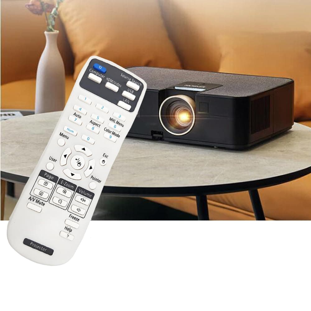 SAIOReplacement Projector Remote Control 2181788 for Epson EB-Series EX- Series BrightLink Series EMP- Series Home Cinema Series Powerlite Series Projectors