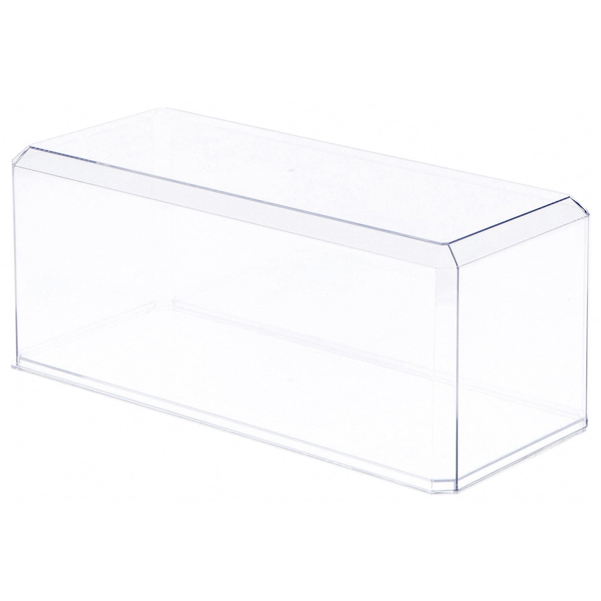 Pioneer Plastics 355C Clear Plastic Display Case for 1:18 Scale Cars, 13" W x 5.5" D x 5" H (Mailer Box), Pack of 2