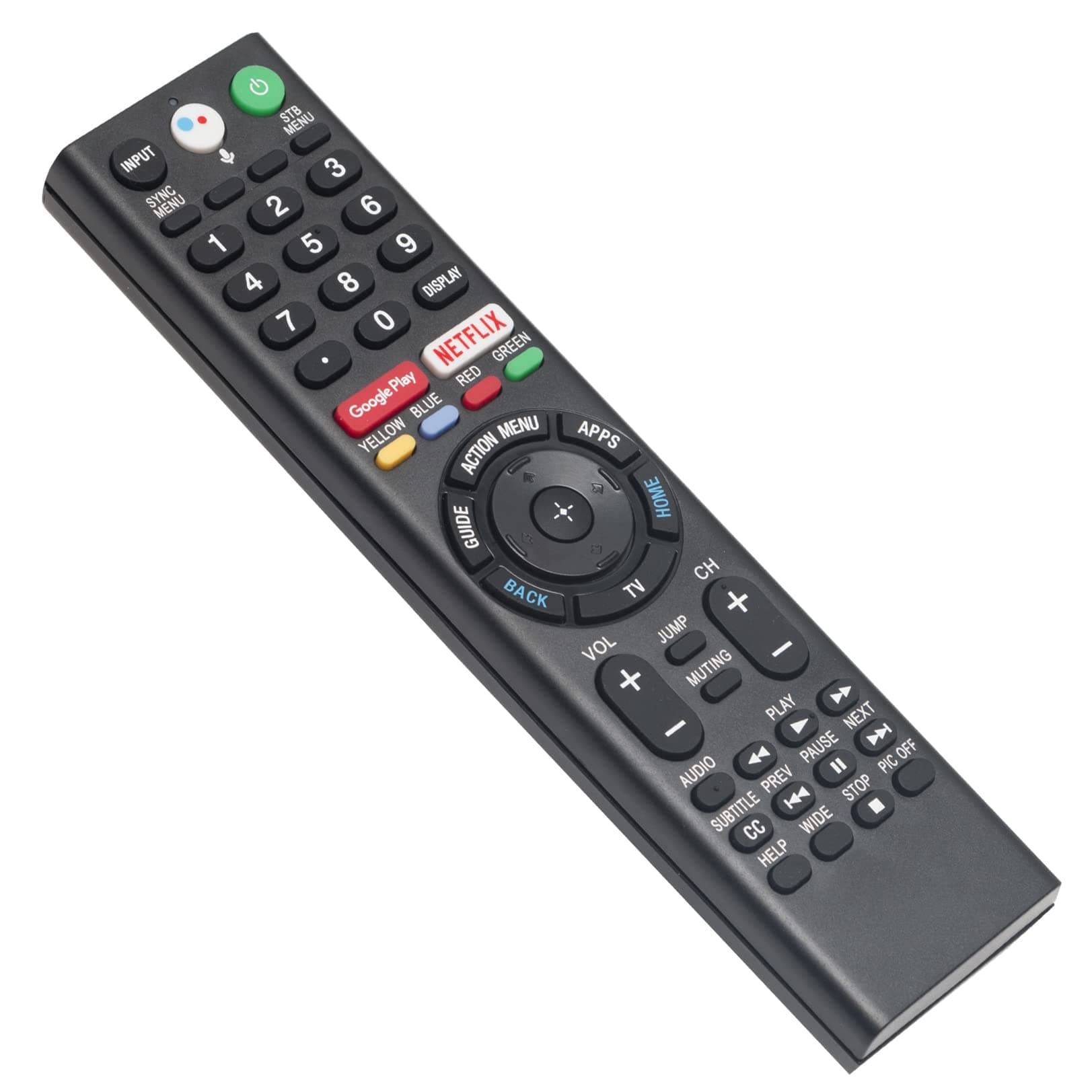 AIDITIYMI RMF-TX310U Replace Voice Remote Control with Mic fit for Sony 4K Smart Bravia TV XBR-43X800G XBR-75X800G XBR-65X800G XBR-49X800G XBR-55X800G XBR-85X900F XBR-49X900F XBR-75X900F XBR-65X900F