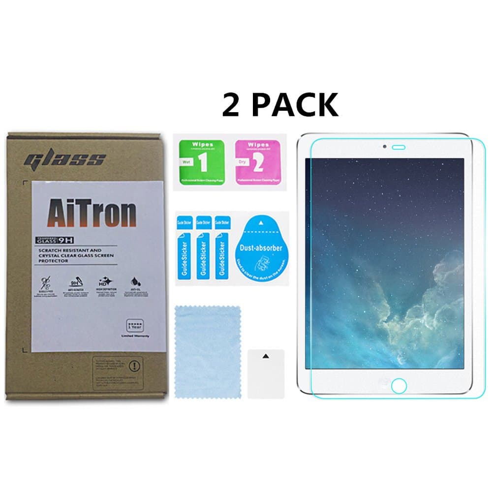 IPad Mini 4 /IPad Mini 5 Matte Tempered Glass Screen Protector [ 2 Pack ] AiTron Anti-Glare/Anti-Fingerprint No Dazzling/2.5D Rounded Edges/9H Hardness/Scratch Proof/3D Touch for Apple iPad Mini 4/5