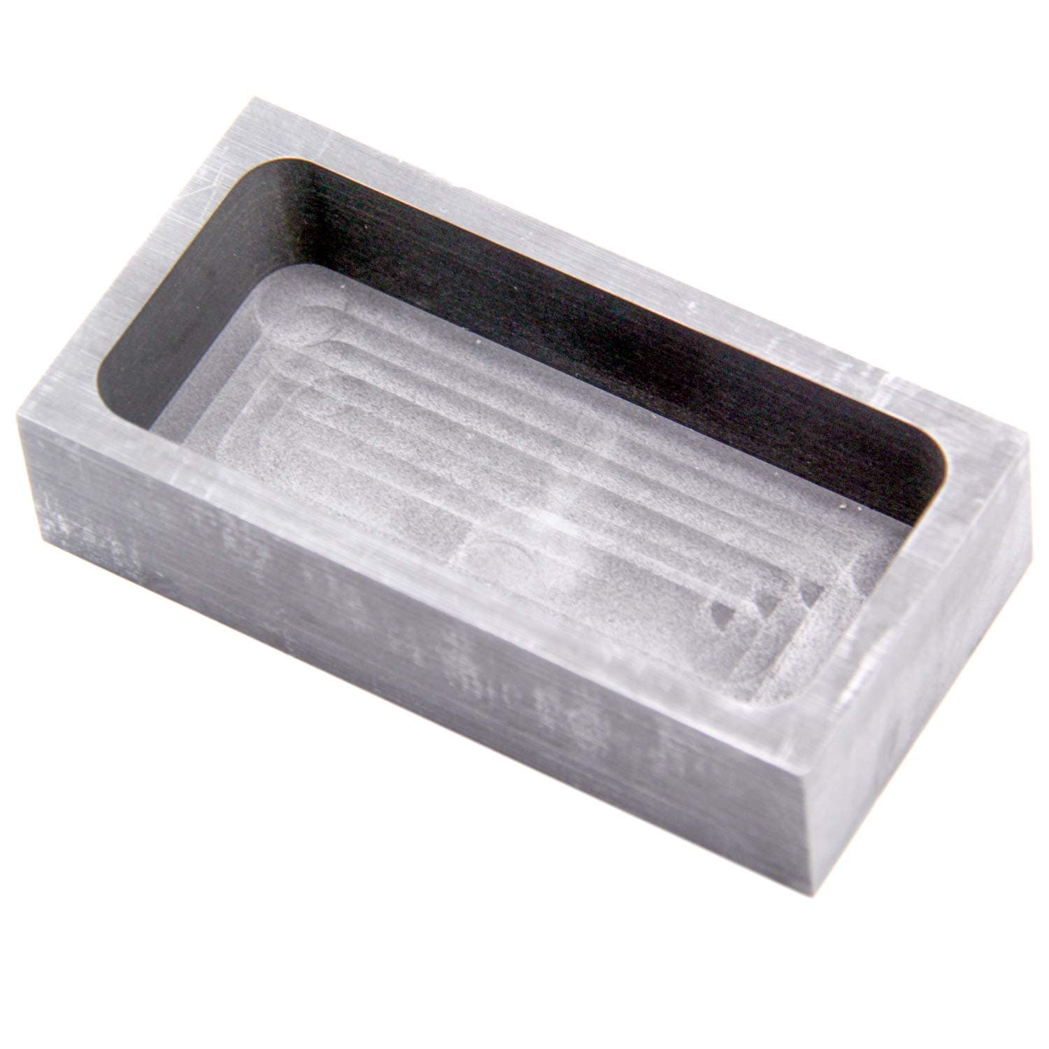 Graphite Ingot Mold, High Purity Refining Graphite, Melting Casting Mould for Gold Silver Aluminum Copper Brass Zinc Plumbum and Alloy Metals (3.94x1.97x0.98inch/1000gGold)