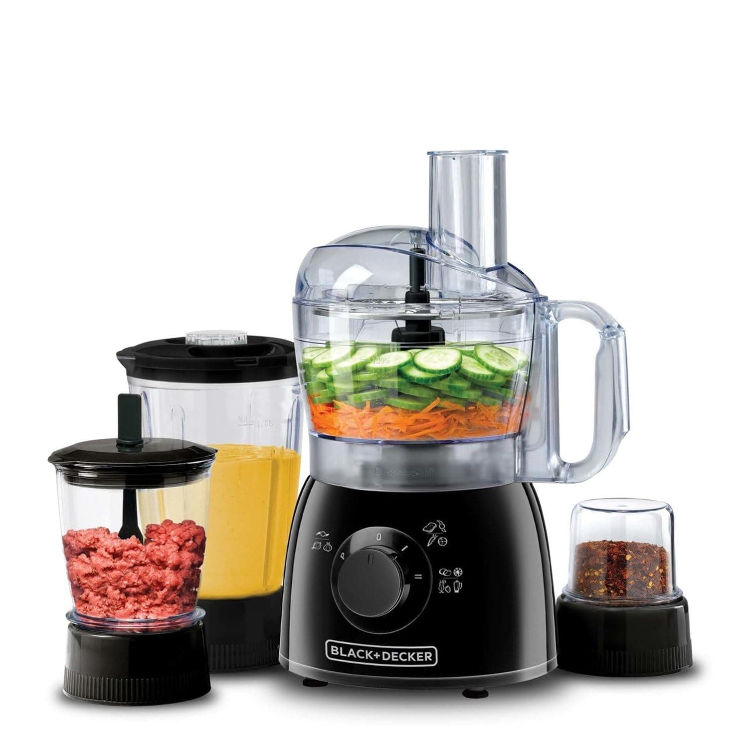 Black & Decker 5-In-1 Food Processor With 33 Functions 1.2 L 400.0 W KR43-B5