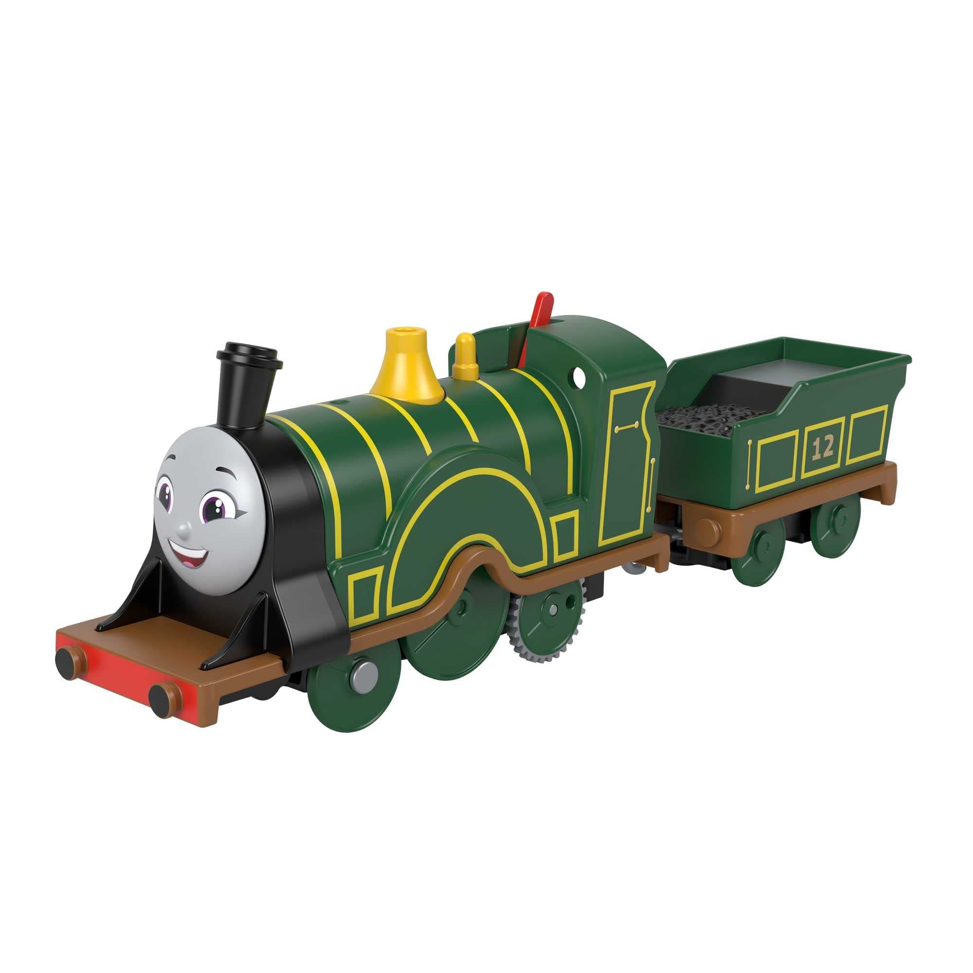 Thomas & Friends Motorized Toy Train Emily Battery-Powered Engine with Tender for Pretend Play Preschool Kids Ages 3+ Years, HHN41
