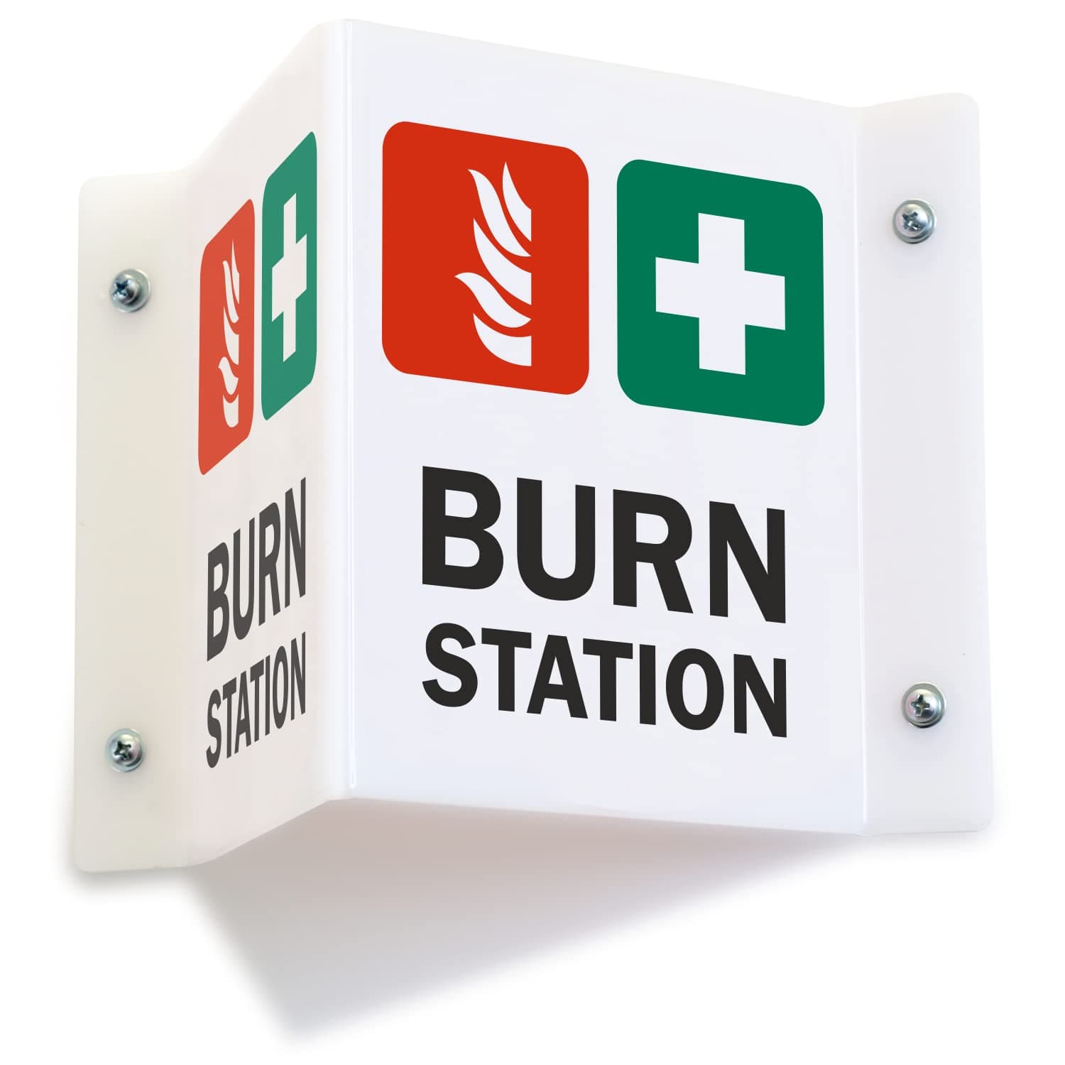Projecting V-Sign : Burn Station, PVC Water Proof Sticker Fixed on SunBoard