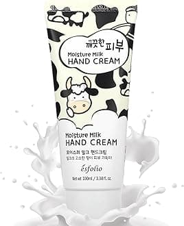 Pure Skin Moisture Milk Hand Cream – Hydrating & Nourishing Hand Moisturizer with Milk Protein Extract, Soften Dry Skin, Non-Greasy, Daily Moisturizer for Soft & Smooth Hands (3.38 OZ/100ML)