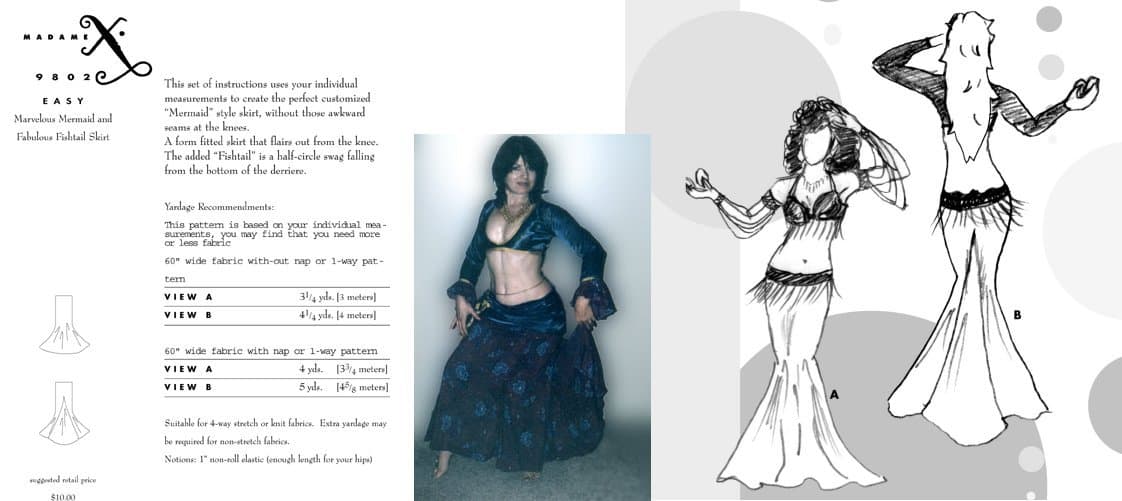 The Marvelous Mermaid and Fabulous Fishtail Skirt Pattern