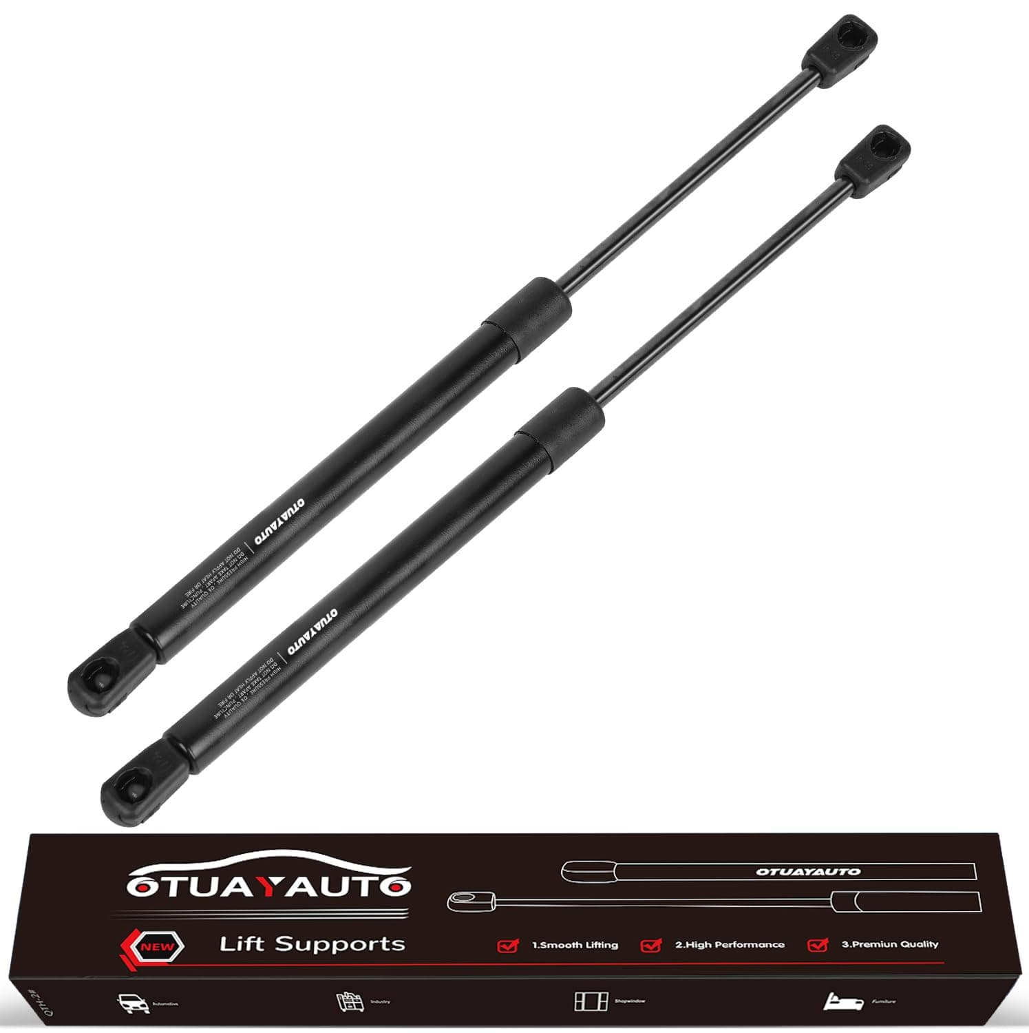 OTUAYAUTO Front Hood Struts - Replacement for 2011-2014 Hyundai Sonata (Excluding Hybrid) Hood Lift Support Shock, OEM # 6489 SG367017 81161-3Q000 (Pack of 2)