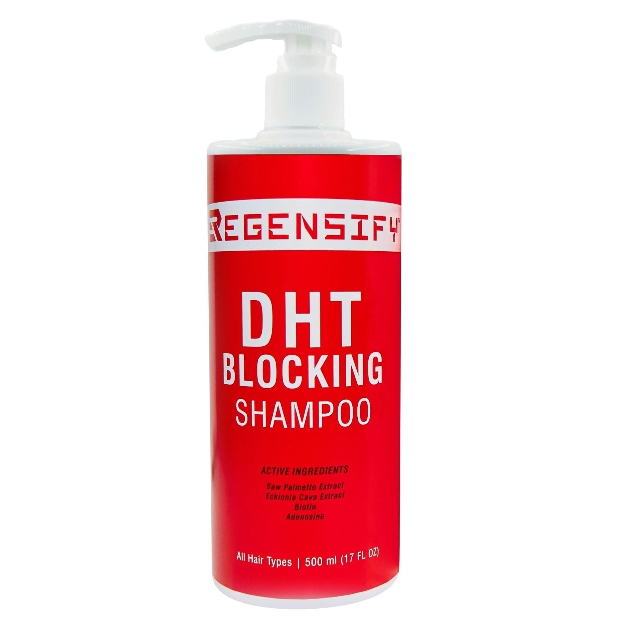 REGENSIFY DHT Blocking Shampoo 500 ml (17 FL Oz) [Adenosine Shampoo with Biotin & DHT Blockers]