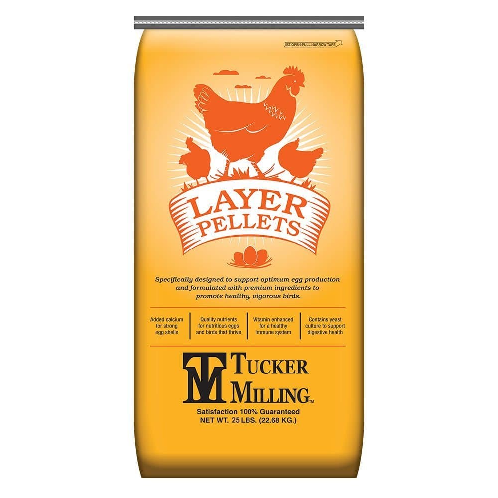 Tucker Milling 16% Protein Layer Mini Pellet Poultry Feed - 25 lb
