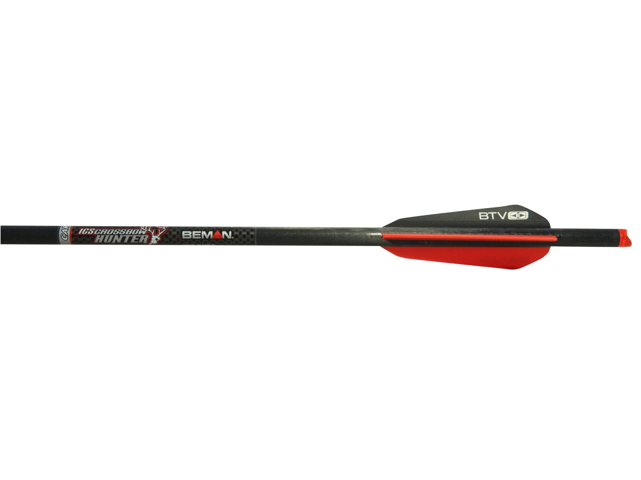 Beman ICS Hunter Moon Nock Btv Vane Bolts (6 Pack), Black, 20"