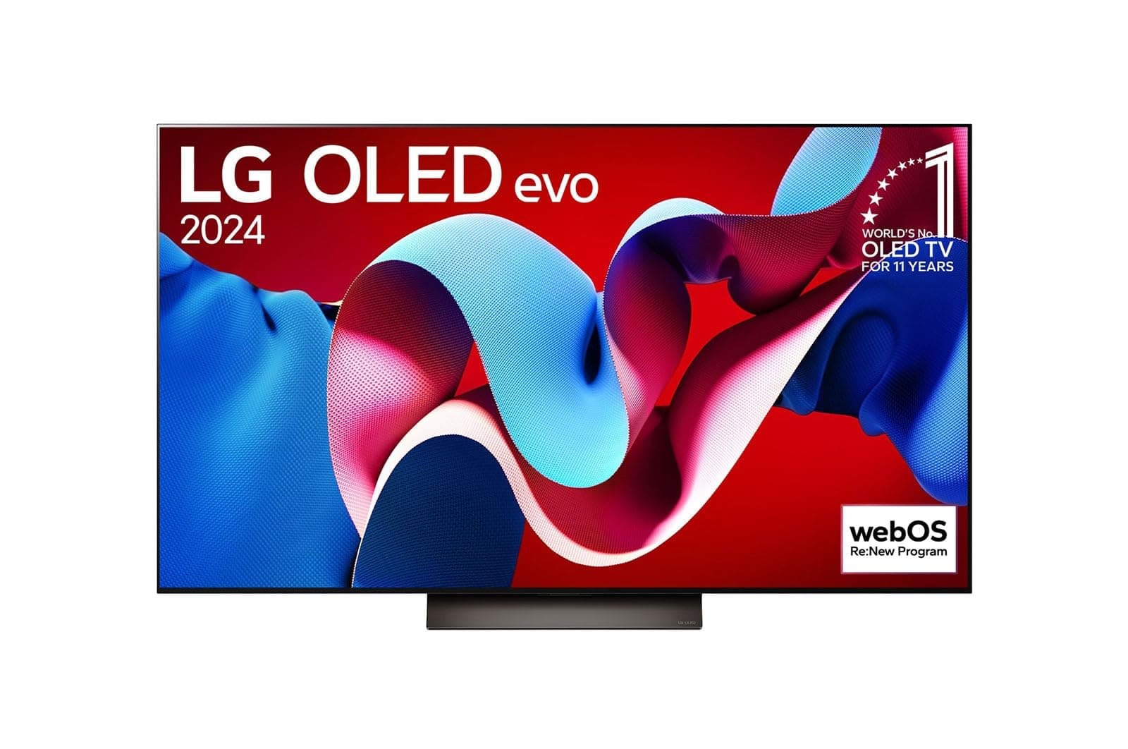 55 Inch OLED evo C4 Smart 4K TV AI Magic remote Dolby Vision webOS24 2024 Black