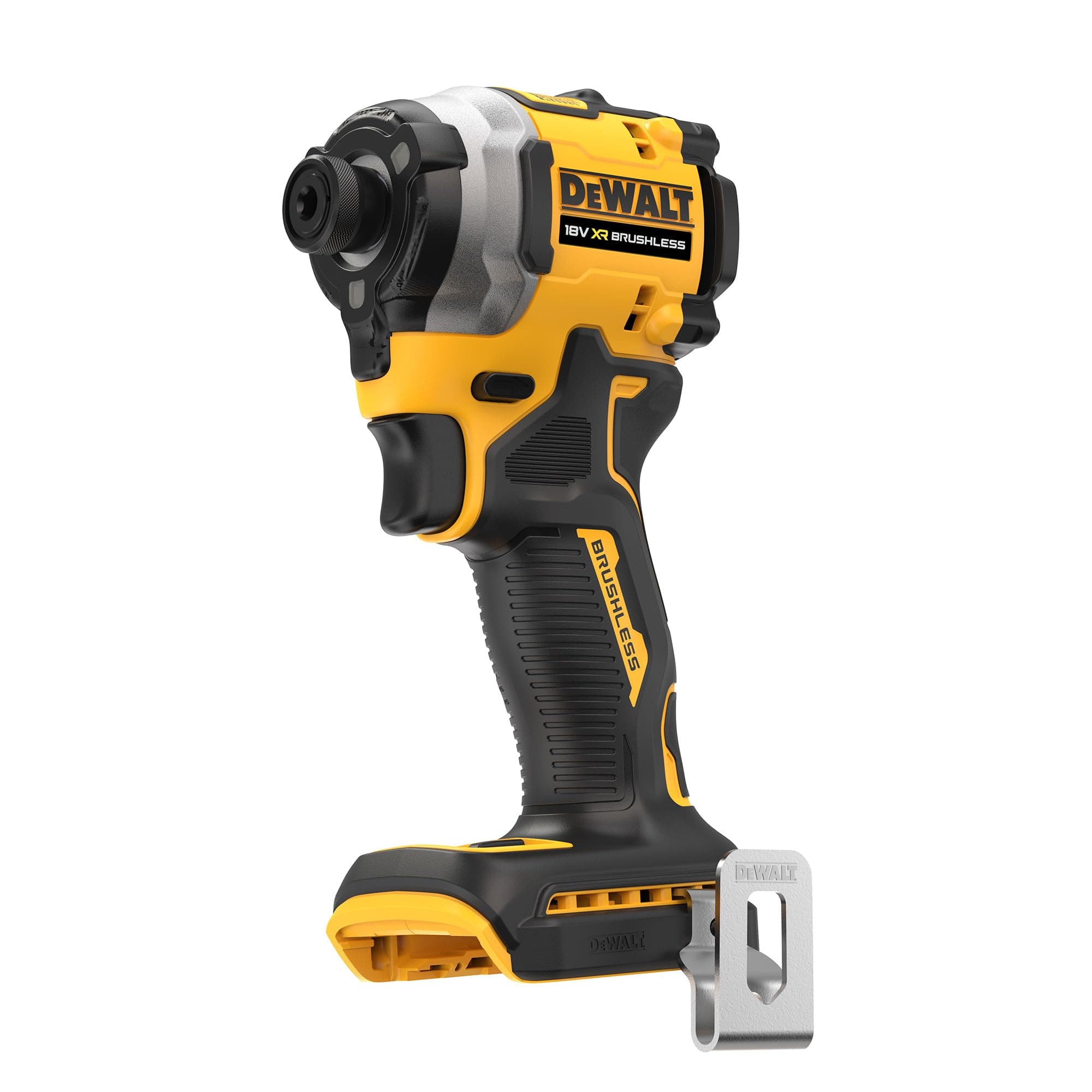 18V XR Brushless Compact Impact Driver, Tool Only, DCF850N-XJ, Battery Powered, Bare Unit, Yellow/Black