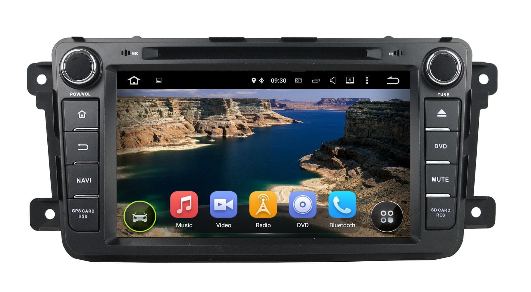 8 inch HD 1024x600 Multi-Touch Screen in Dash Car GPS Navigation System for Mazda CX-9 2007-2015 Quad Core Android DVD Player+Bluetooth+WiFi+SWC+Backup Camera+North America Map