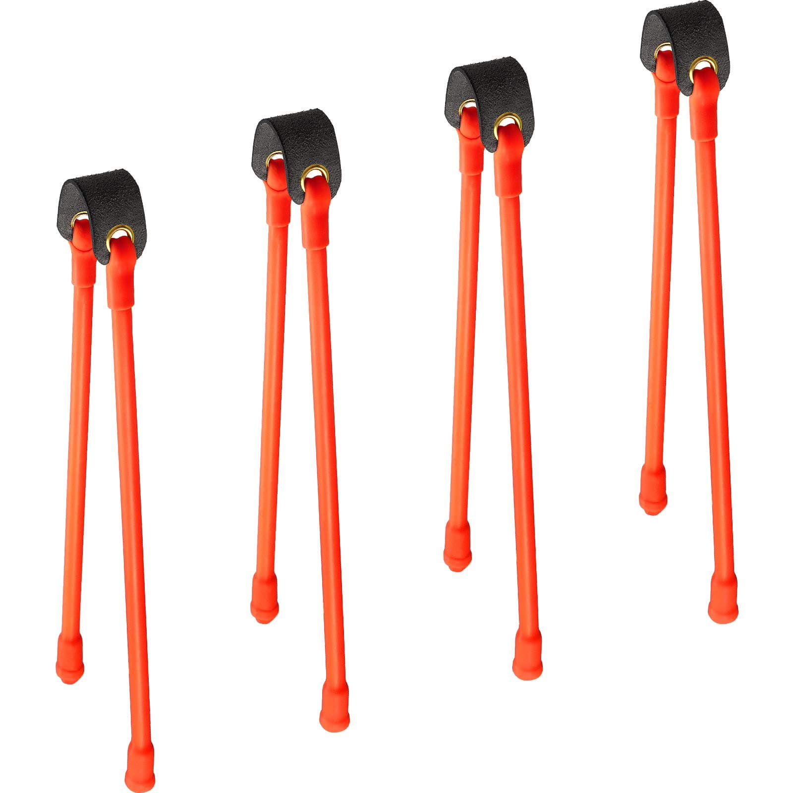 Shappy 4 Pieces Slingshot Replacement Band Sets Heavy Pull Slingshot Replacement Rubber Bands Tubular Elastic Rubber Band for Hunting Catapults Outdoor Games