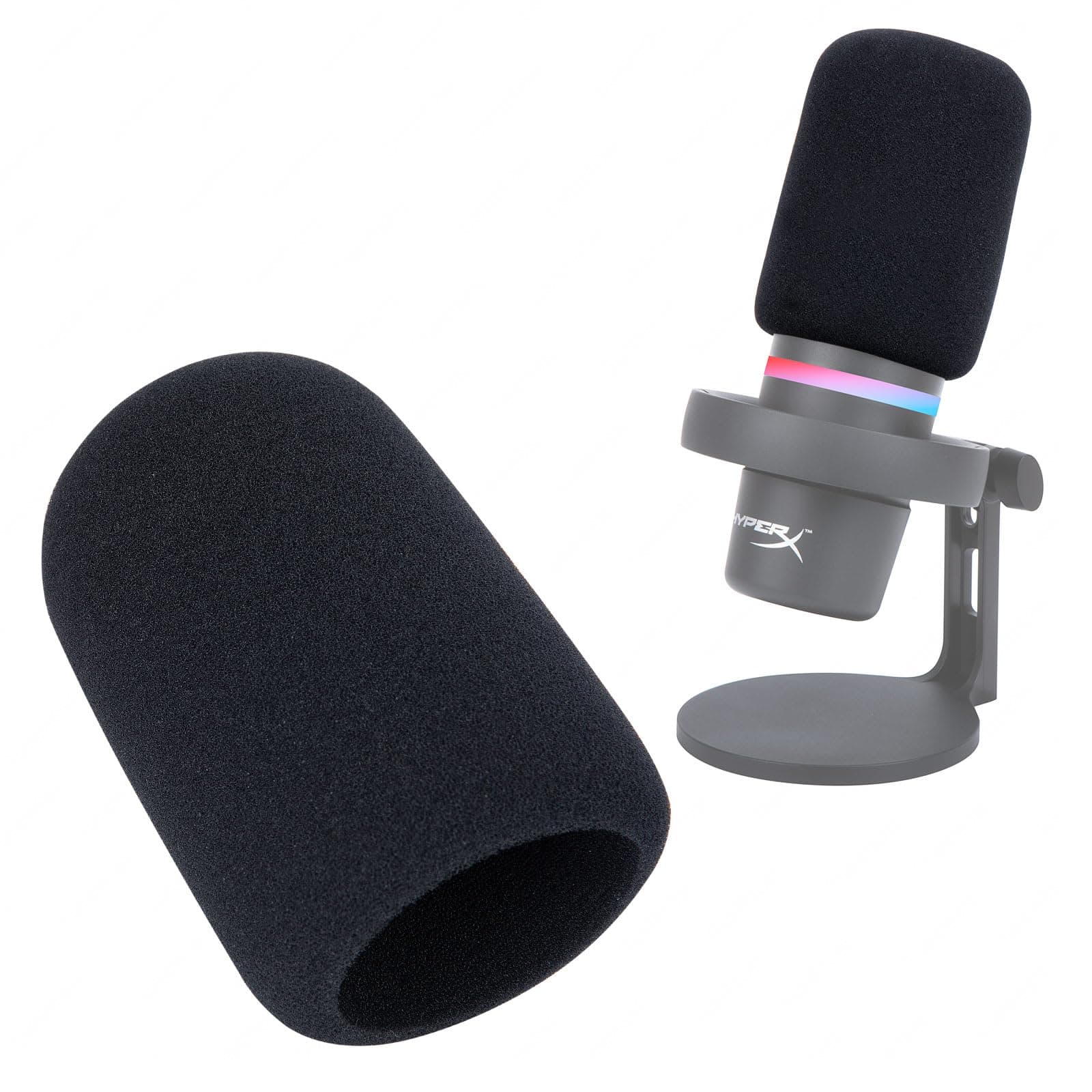 HyperX DuoCast Pop Filter Compatible with HyperX Duo Cast Microphone, Mic Windscreen Pop Filter Reduce Noise and Plosives, DuoCast Mic Cover Foam By SUNMON