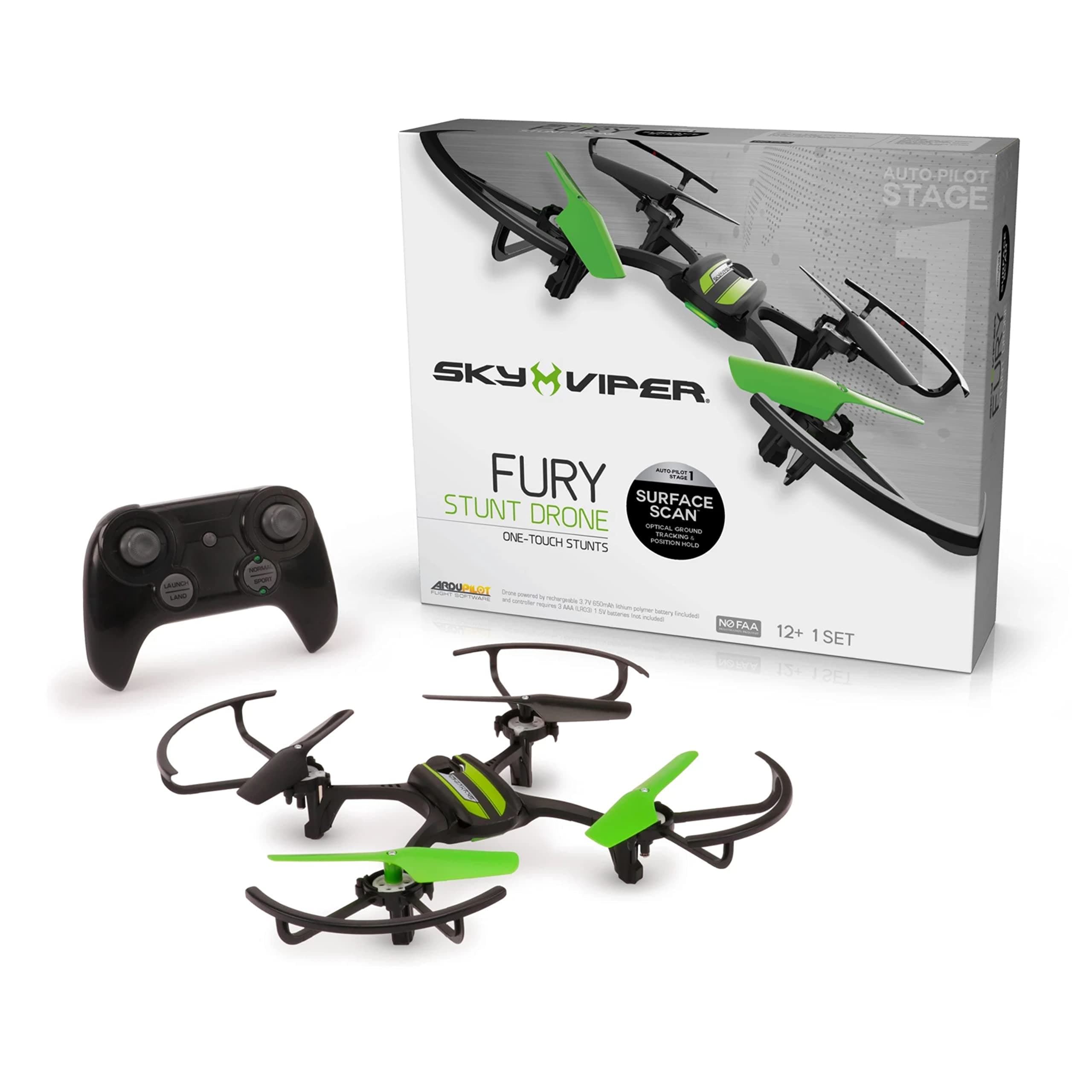 Fury Stunt Drone, Black/Green