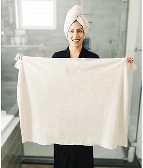 ROLSHOL 2 Packs Large Microfiber Hair Towels for Women, Super Absorbent & Quick Dry Hair Towel Wrap for Curly Hair Long & Short Hair- Anti-Frizz Hair Turbans for Wet Hair - 27.5''*39.4''