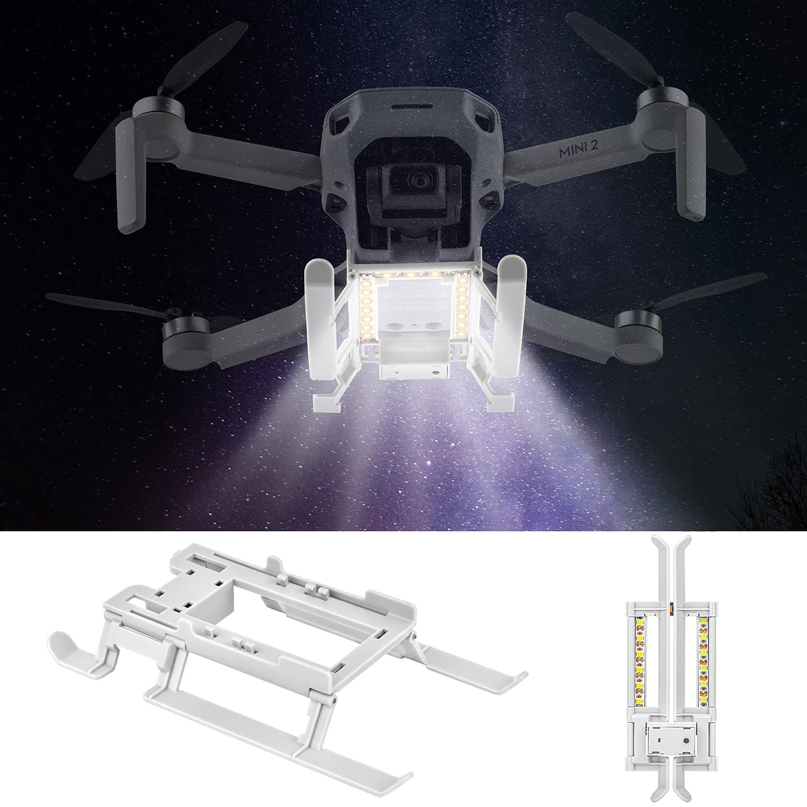 Folding Landing Gear with LED Light for DJI Mavic Mini 2, SE/Mini Drone
