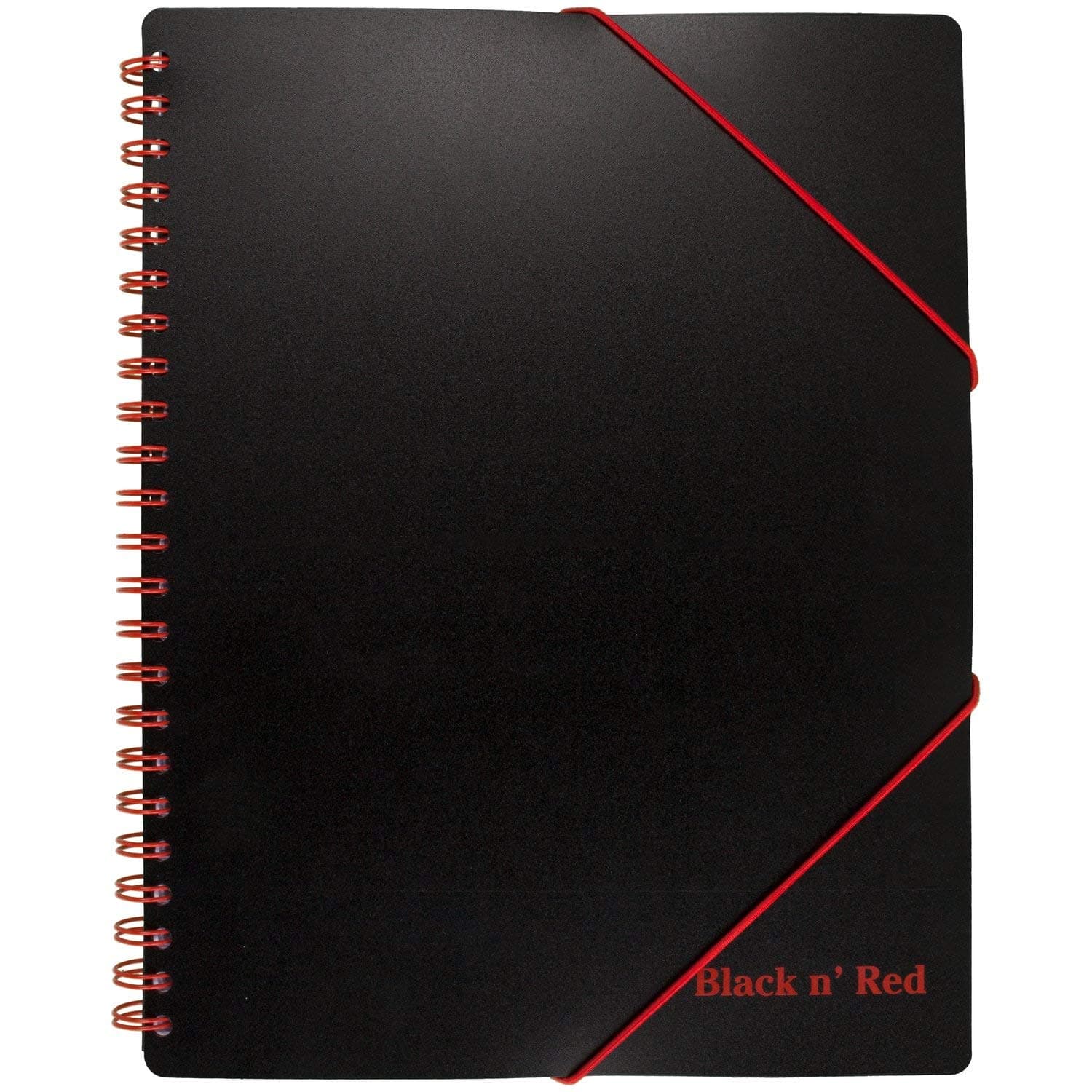 Black n' Red Notebook, Twin Wire, Poly Cover, 11-5/8" x 9-1/8", Large, 80 Ruled Sheets, 1 Count (400077473)