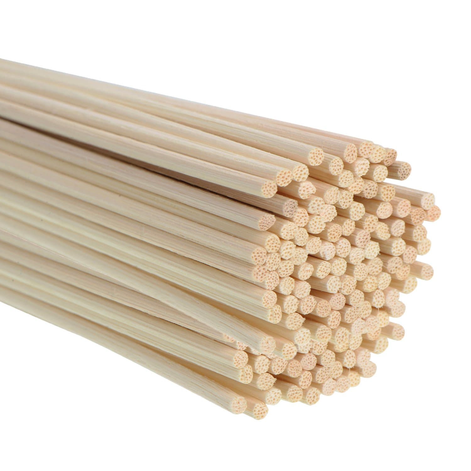Whaline 120 Pieces Reed Diffuser Sticks 3mm Thick Rattan Room Oil Fragrance Diffuser Refill, 24 cm Long
