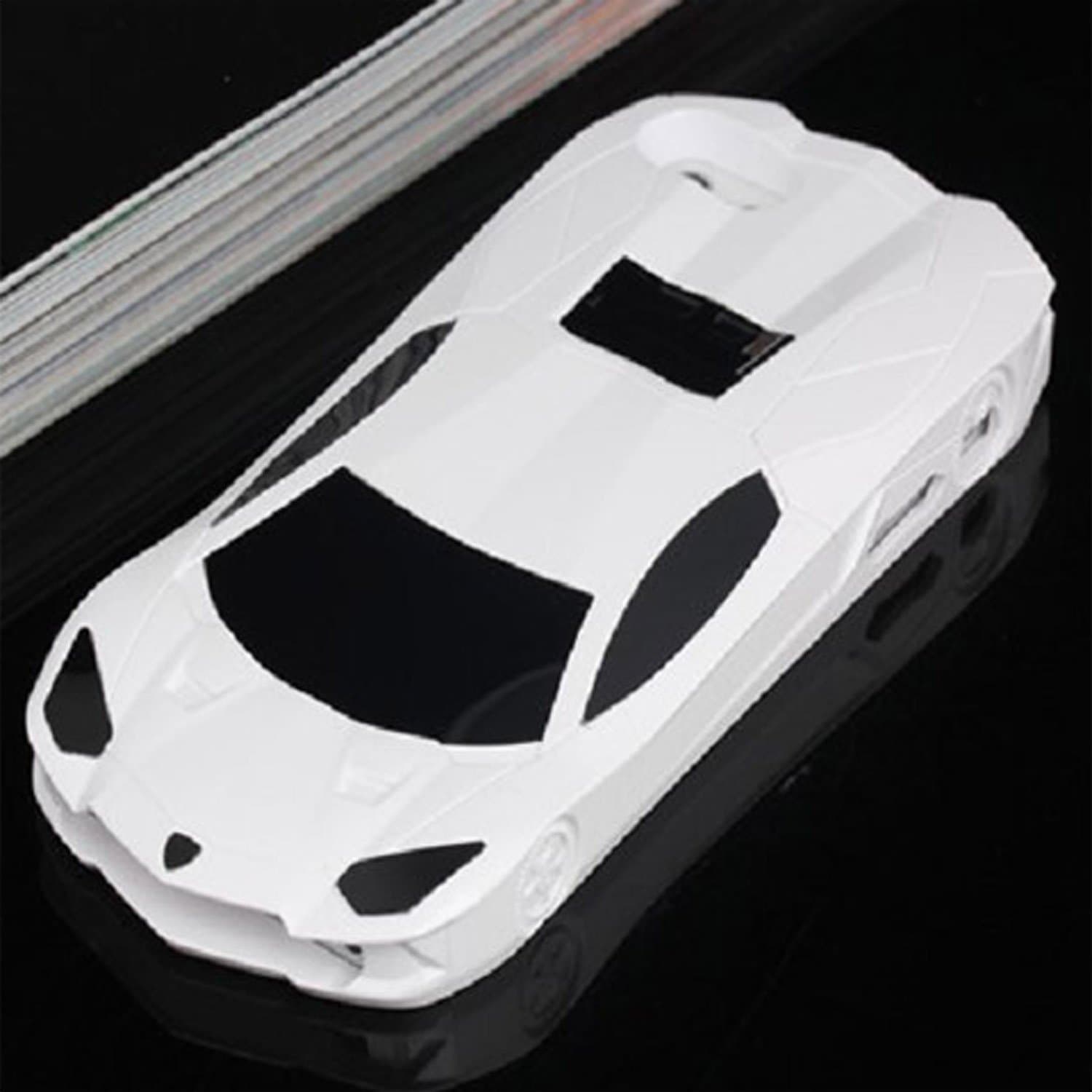 For iPhone 5S/5 Case,TRIFORCE LU 3d Luxury Fast Race Car Lamborghini Pattern Case with Kickstand for iPhone 5s/5 (white)