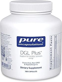 DGL Plus - Gut Health Supplements for Men & Women - with Marshmallow Root, Aloe Vera Extract & Slippery Elm Bark - Non-GMO & Vegan - 180 Capsules