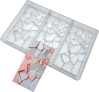 Crack Shape Chocolate Bar Mold Polycarbonate Energy Bar Moulds Chocolate Maker