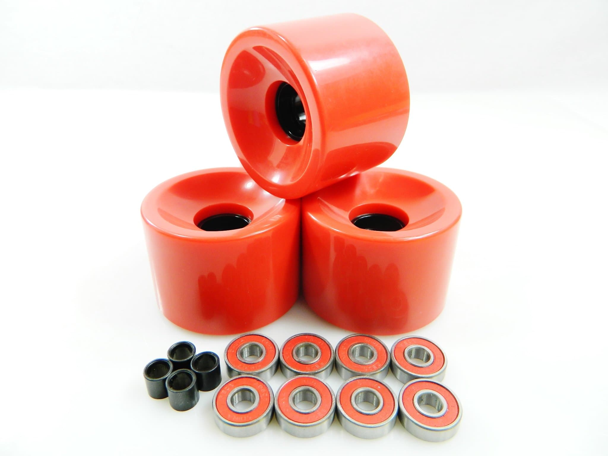 70mm Longboard Skateboard Wheels + ABEC 7 Bearings Spacers