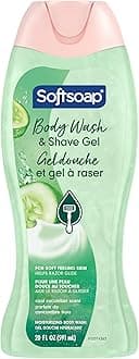 Softsoap Moisturizing Body Wash and Shave Gel, Cool Cucumber Scent, 20 fl oz Bottle