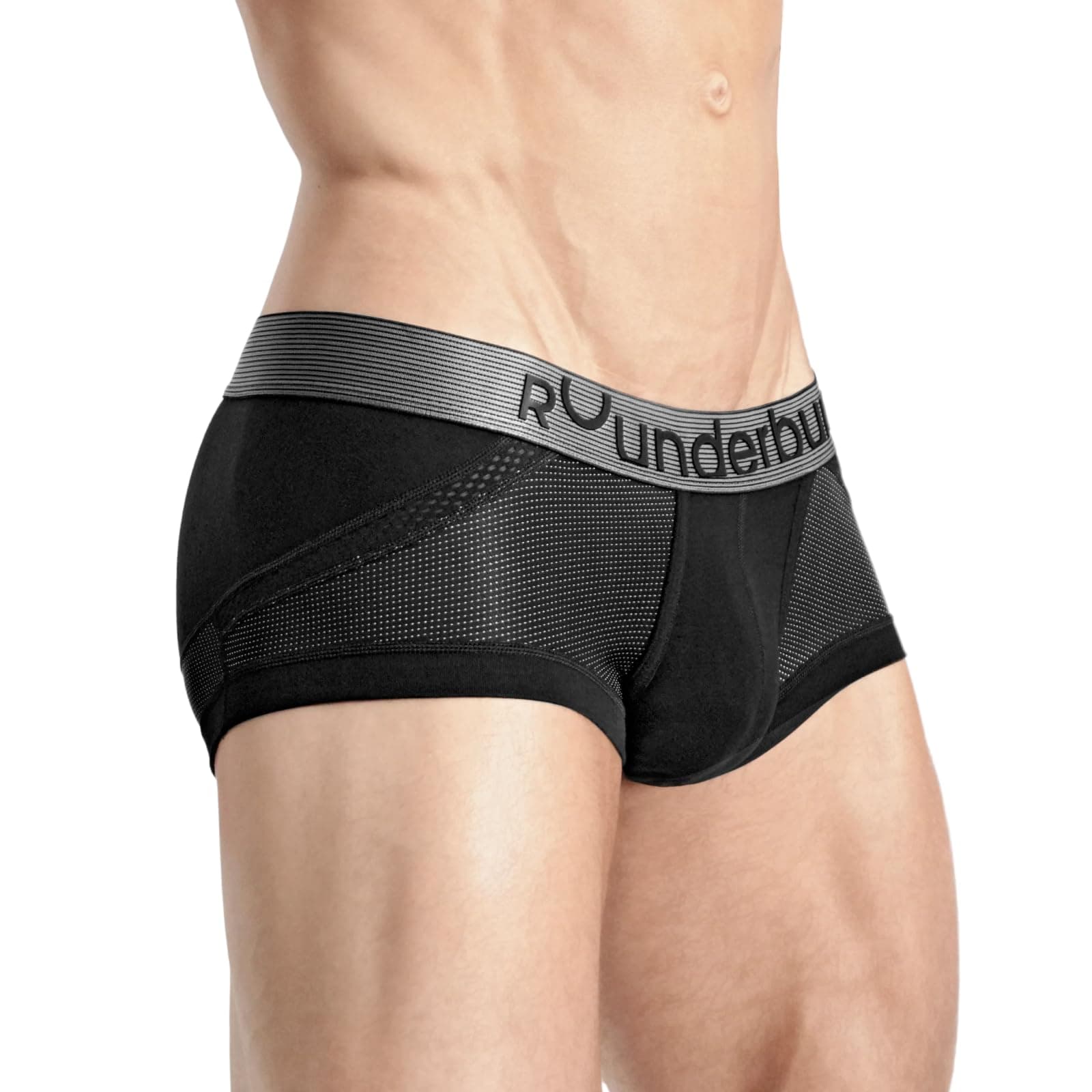 Men’s Anatomic Tech Mini Trunk – Anatomically Contoured Pouch, Soft Cotton Stretch, Low-Rise Fit