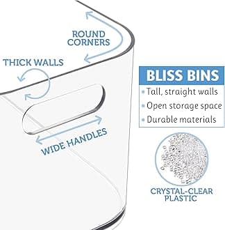 STORi (Open Compartment) - Bliss Open Compartment Plastic Organiser Clear