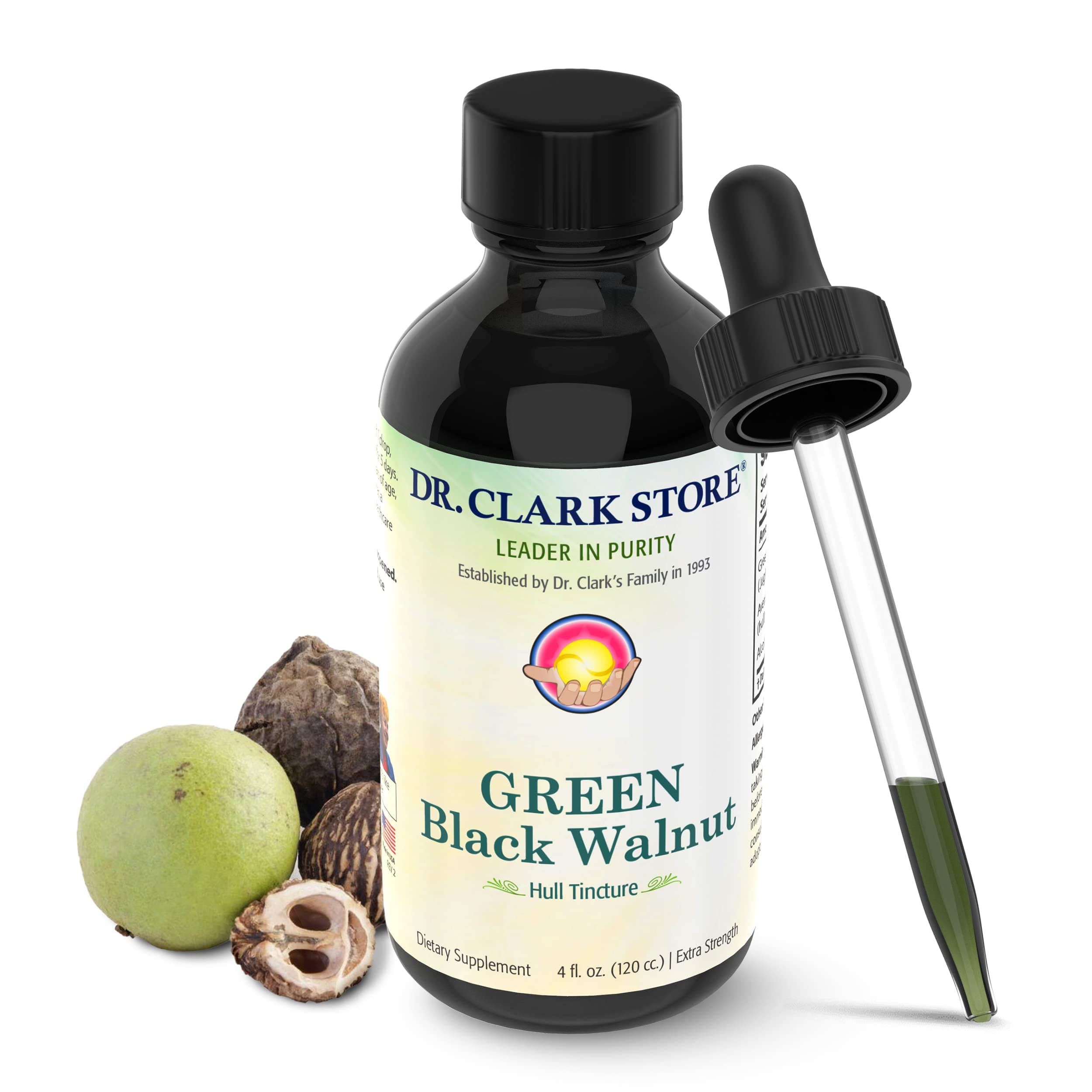 Green Black Walnut Hull Tincture 4 oz