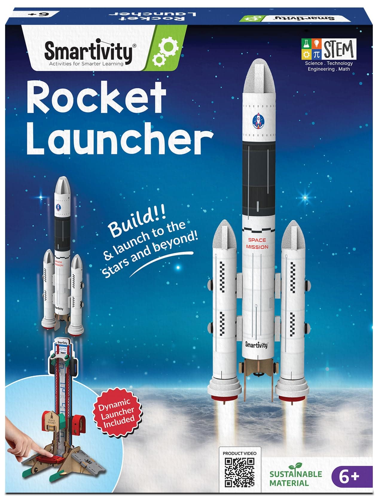 – Smartivity Rocket Launcher Kit for Kids 6 7, 8, 9, 10, 11, 12 Years Old | Build Your Own Rocket and Launcher | Birthday Gifts for Boys & Girls | DIY STEM Science Toy for Kids 6-12 Years-Multicolor