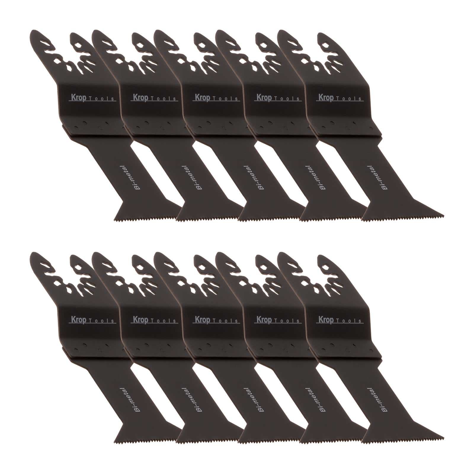KROP Multi Tool Blades 44mm HSS Bi-Metal Quick Release fits DeWalt Makita Erbauer Milwaukee Mac Allister Worx Parkside Stanley Guild Bauke Bosch Clarke Draper Einhell Fein Ferrex Hikoki Ryobi Triton.