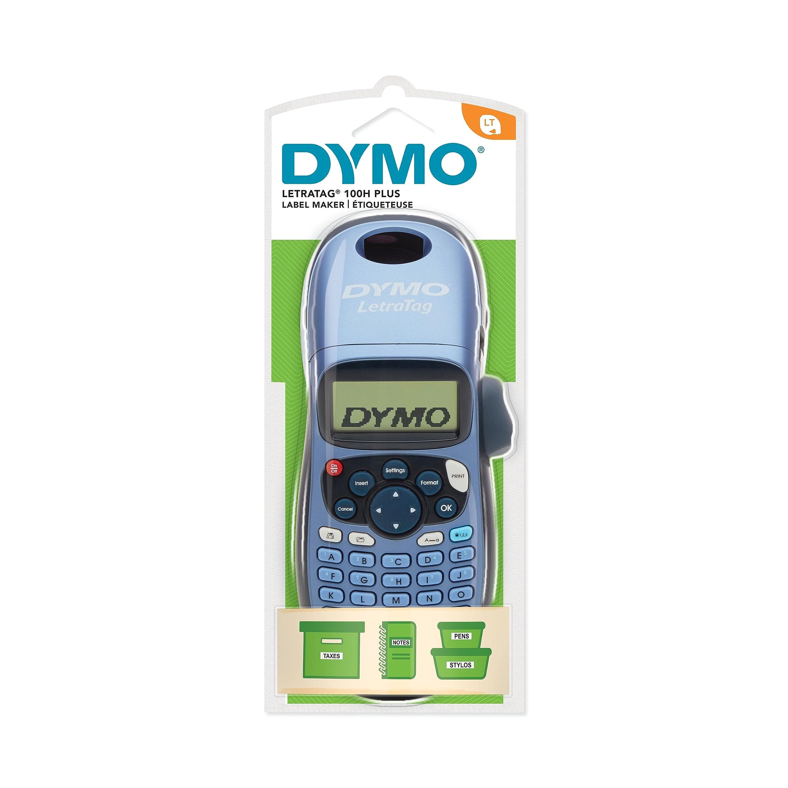 Dymo - Letter Tag Plus Kit,2 Print Lines,3-1/8"x8-1/3"x2-2/3",Silver, Sold as 1 Each, DYM21455