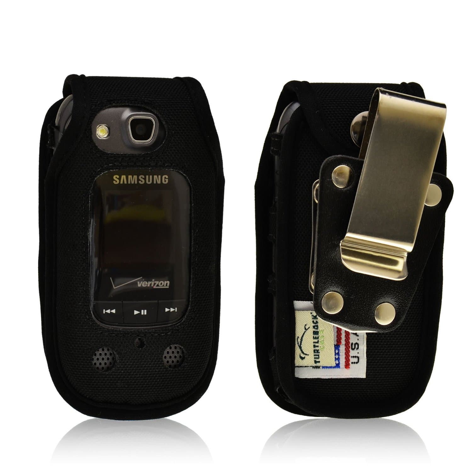 Turtleback HD Ballistic Nylon Case for Samsung Convoy 3 U680 with Rotating Metal Belt Clip