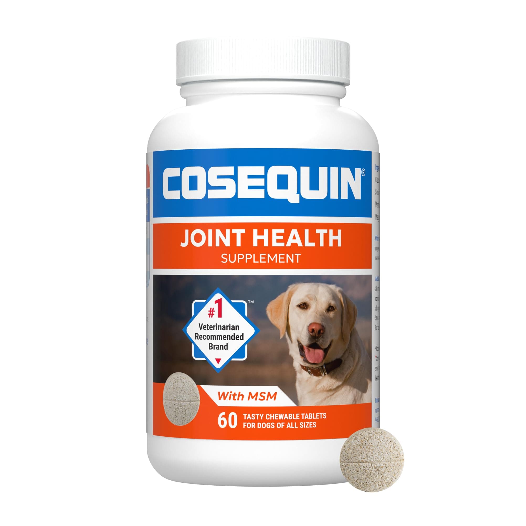 Cosequin Nutramax Ds Chewables Plus Msm, 60 Ct, Dog, Tablet