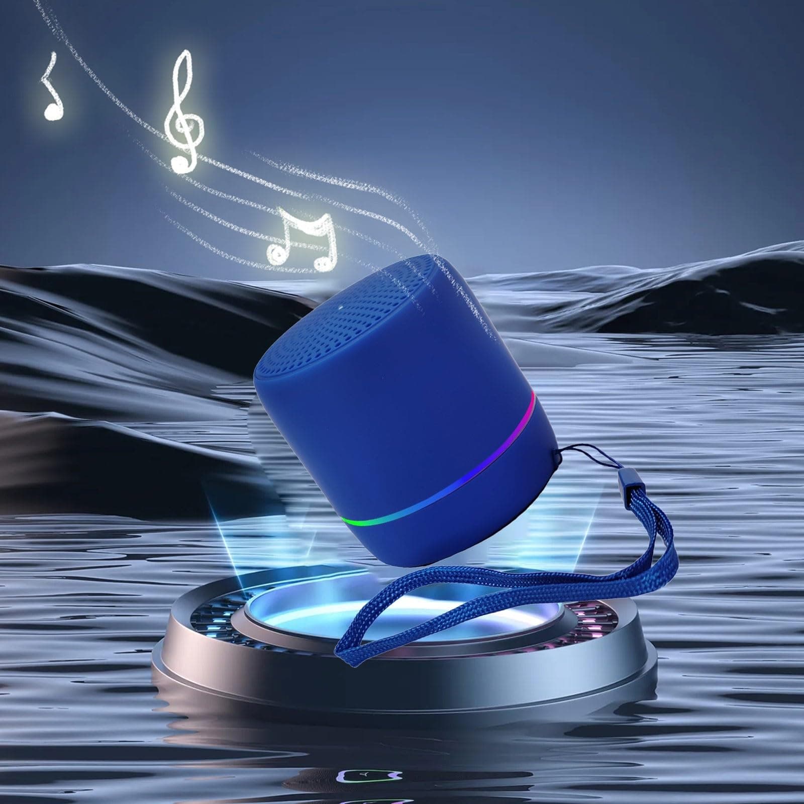 Bluetooth Speakers - Wireless Bluetooth 5.2 Speakers with Colorful Light Effect, Outdoor Bluetooth Speaker Small Bluetooth Speaker, HiFi Sound Quality, for Party and Home