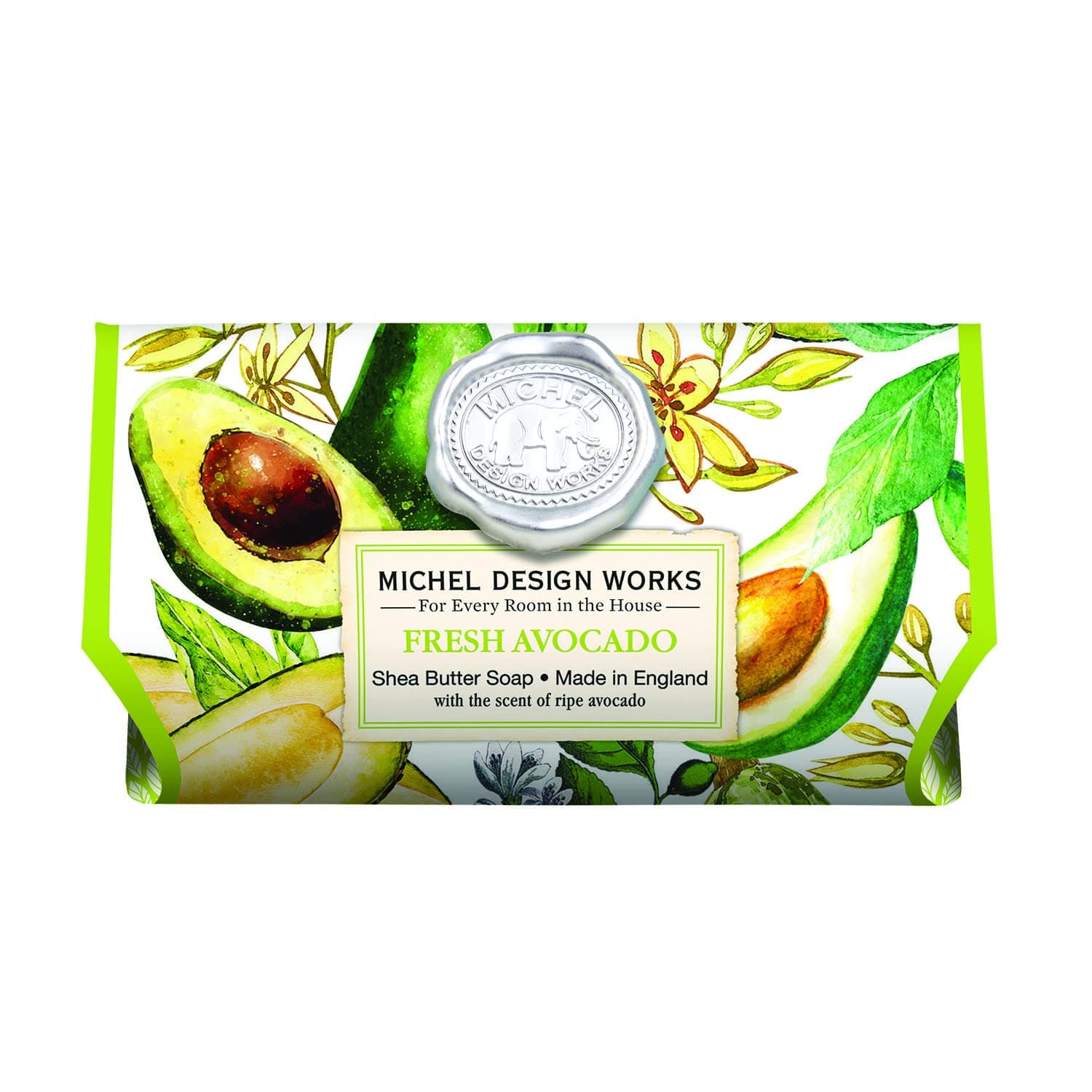 Michel Design WorksLarge Bath Soap Bar, Fresh Avocado