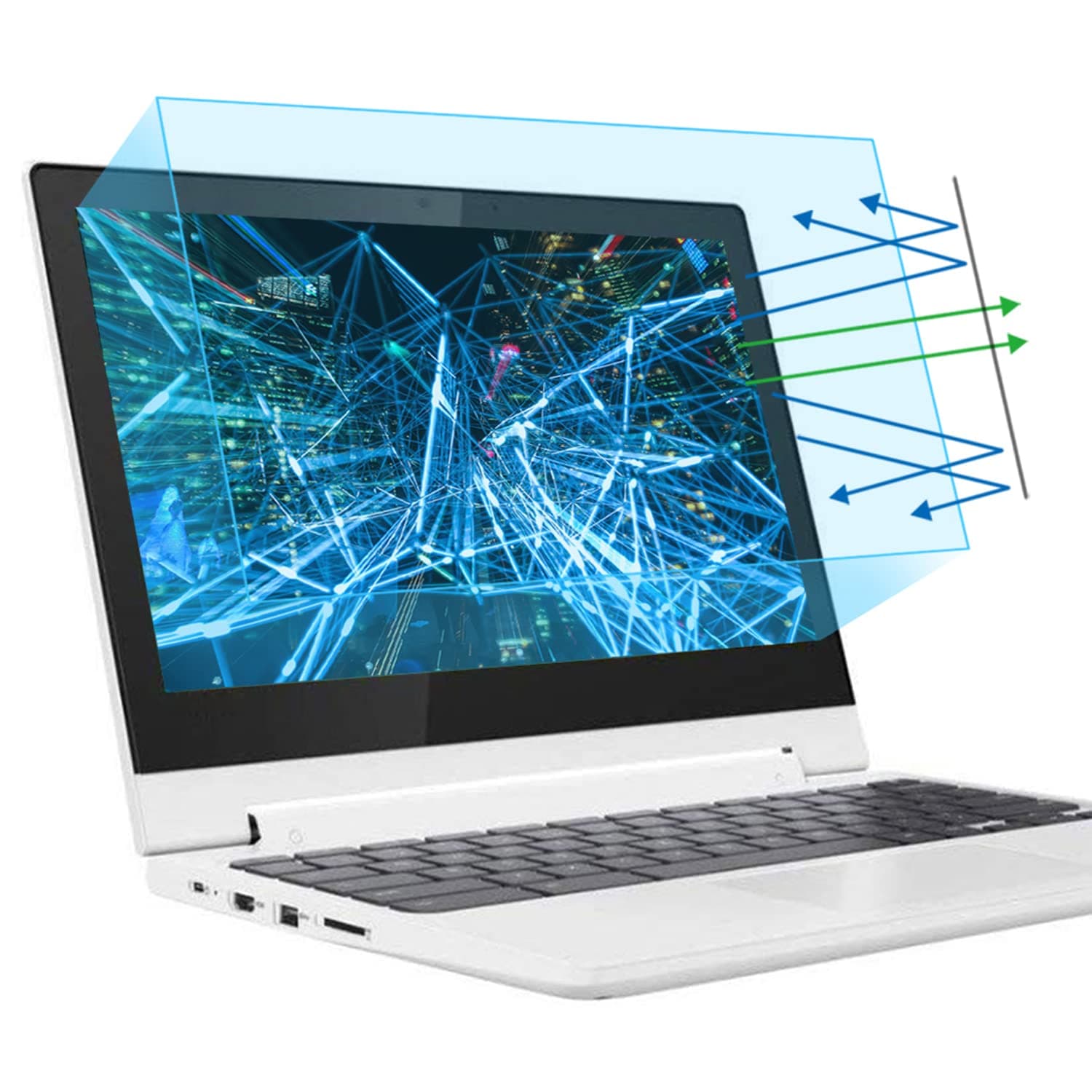 F FORITO 2 Pack 11.6" Laptop Screen Protector -Blue Light Filter, Eye Protection Blue Light Blocking Anti Glare Screen Protector for All 11.6" 16:9 Laptop (!!!Not Include the Screen Bezel)