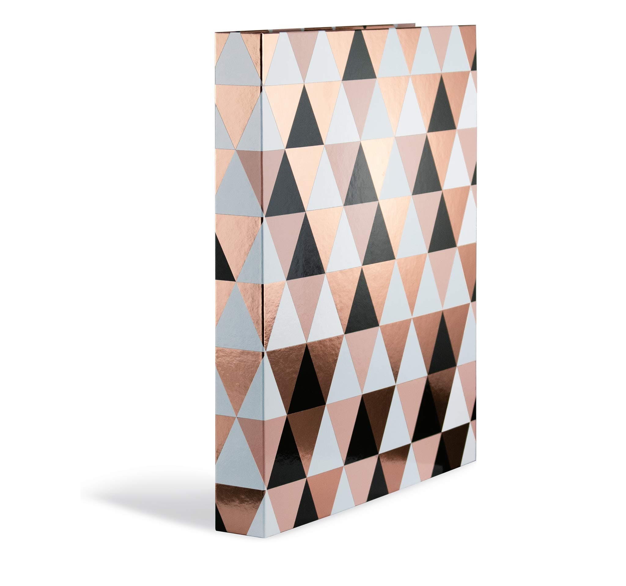 HERMA Ring Binder Abstract with Refined Gold Pattern, A4, 35 mm Spine, Slim 2-Ring Binder Made of Cardboard