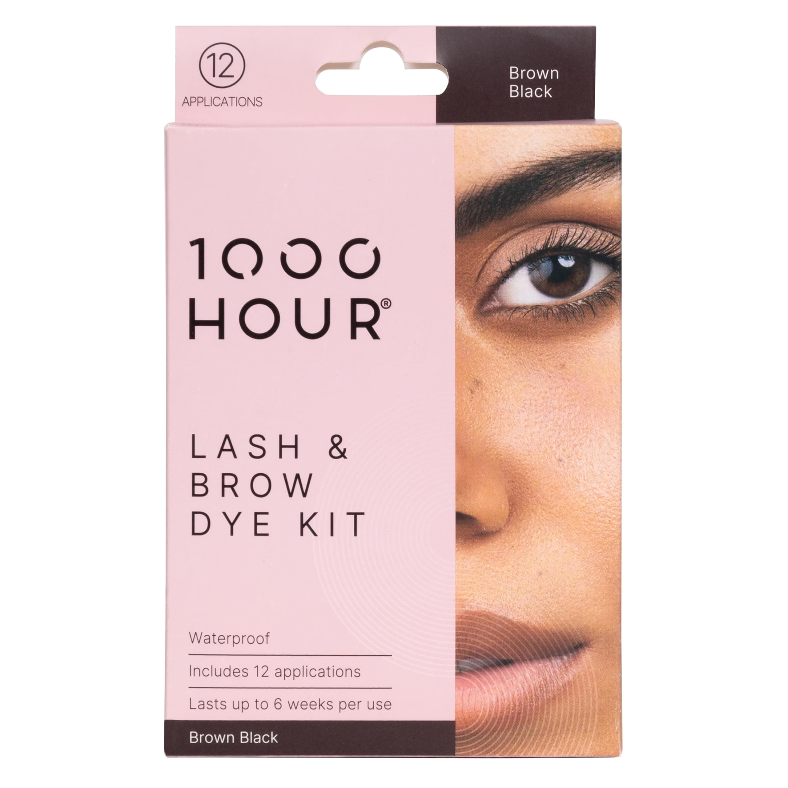 1000 Hour Professional Formula Lash & Brow Kit - Defined Brows w/a Long-Lasting Formula with Eyebrow Mascara - Brow Gel for Stunning Brows that Last Up To 6 Weeks with 12 Applications - Brown Black