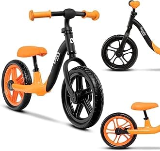 lionelo ALEX Kids Balance Bike for Ages 3+ Lightweight, Adjustable Seat, EVA Foam Wheels, Safety Handlebar, Up to 30kg Perfect Outdoor Adventurer Gift