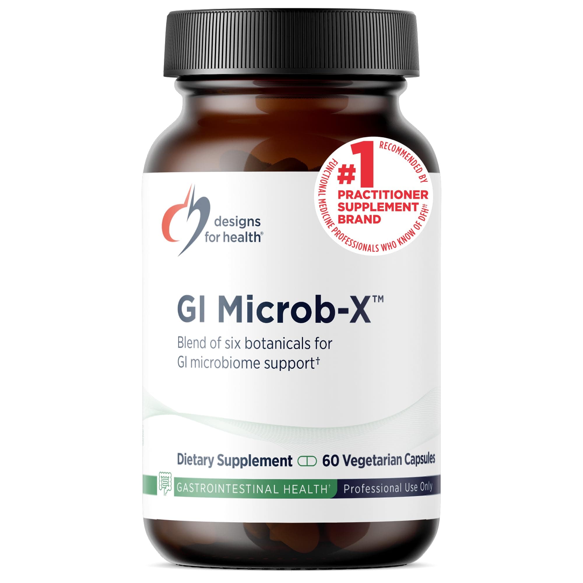 - Designs for Health GI Microb-X - Botanical Gut Support, Cleanse + Detox Supplement with Tribulus, Berberine + Barberry Extract - Vegetarian + Non-GMO (60 Capsules)