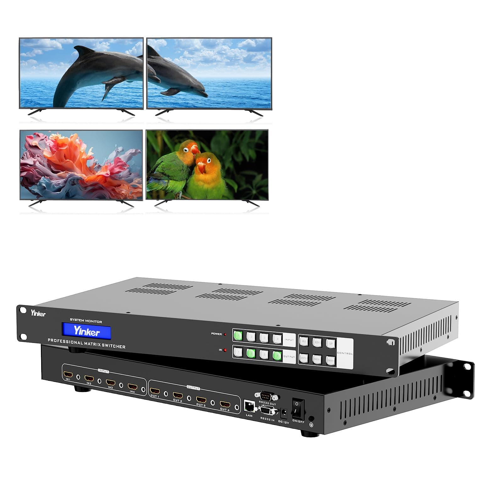 4K Rack Mount Matrix Video Wall Controller