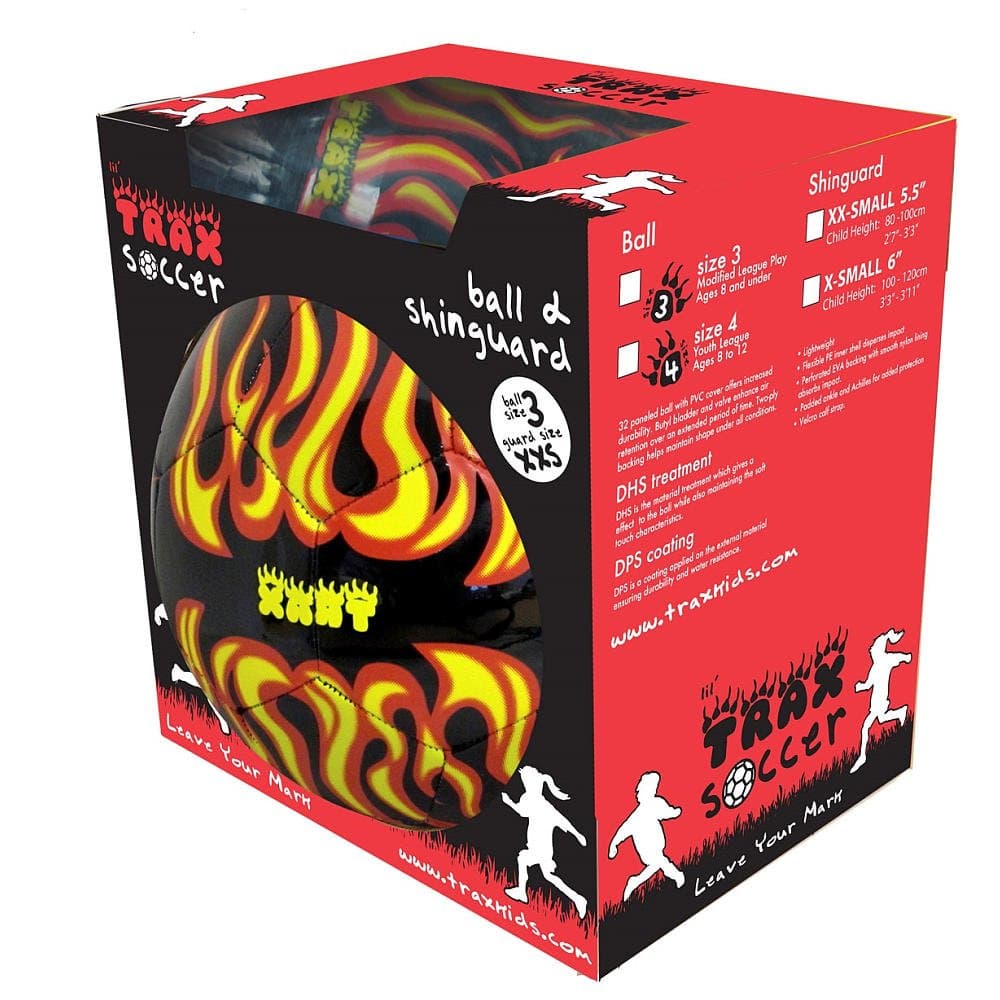 Trax Soccer Ball and Guard Combo Pack Size 4