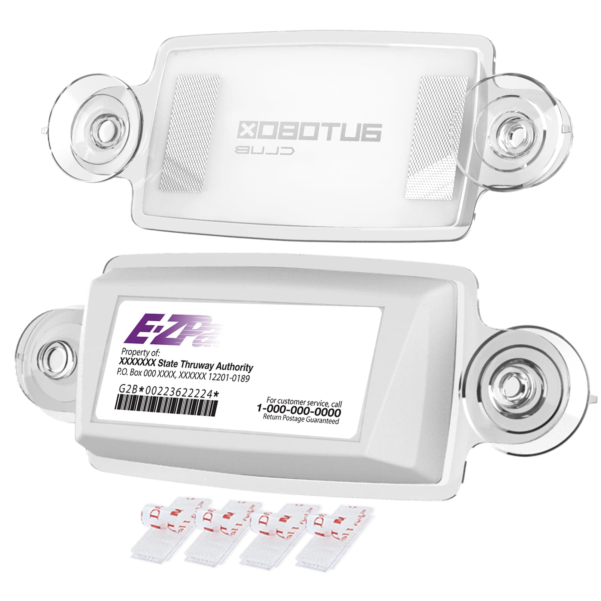 AutoBoxClub EZ Pass Holder for Most US States - UV Protective, Easy to Install and Remove, Fits All Major Toll Passes