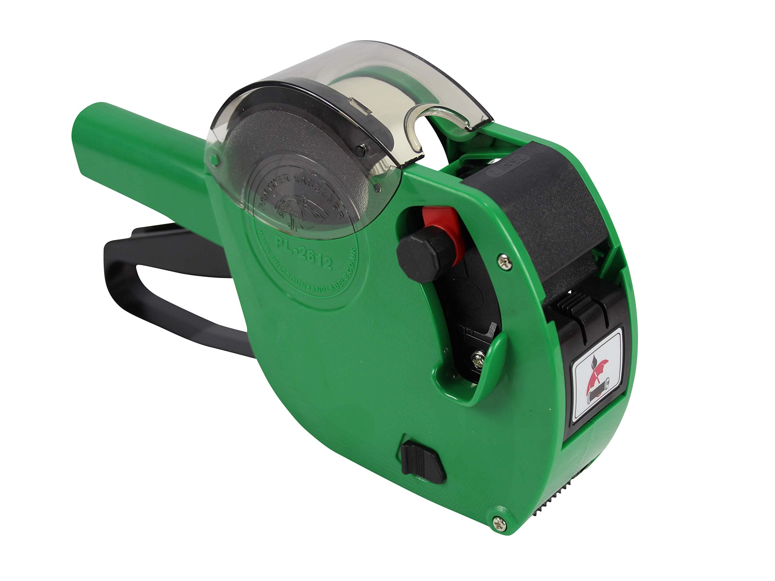 Panther™ PL-2612 Date Coding Gun with 3 Rolls of White Permanent 'Expiry Date' Labels with Black Text