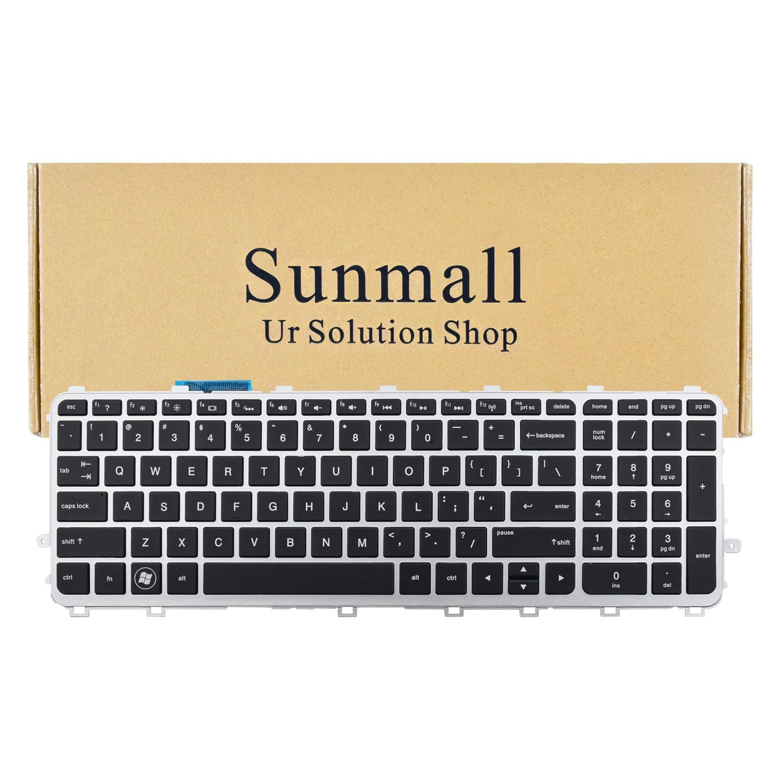 Laptop Backlit Keyboard Replacement Compatible with HP Envy 15-J000 15T-J100 15Z-J100 15-Q 15T-Q 17-J 17T-J000 17T-J100 M7-J.Touchsmart M6-N US Layout with Backlight