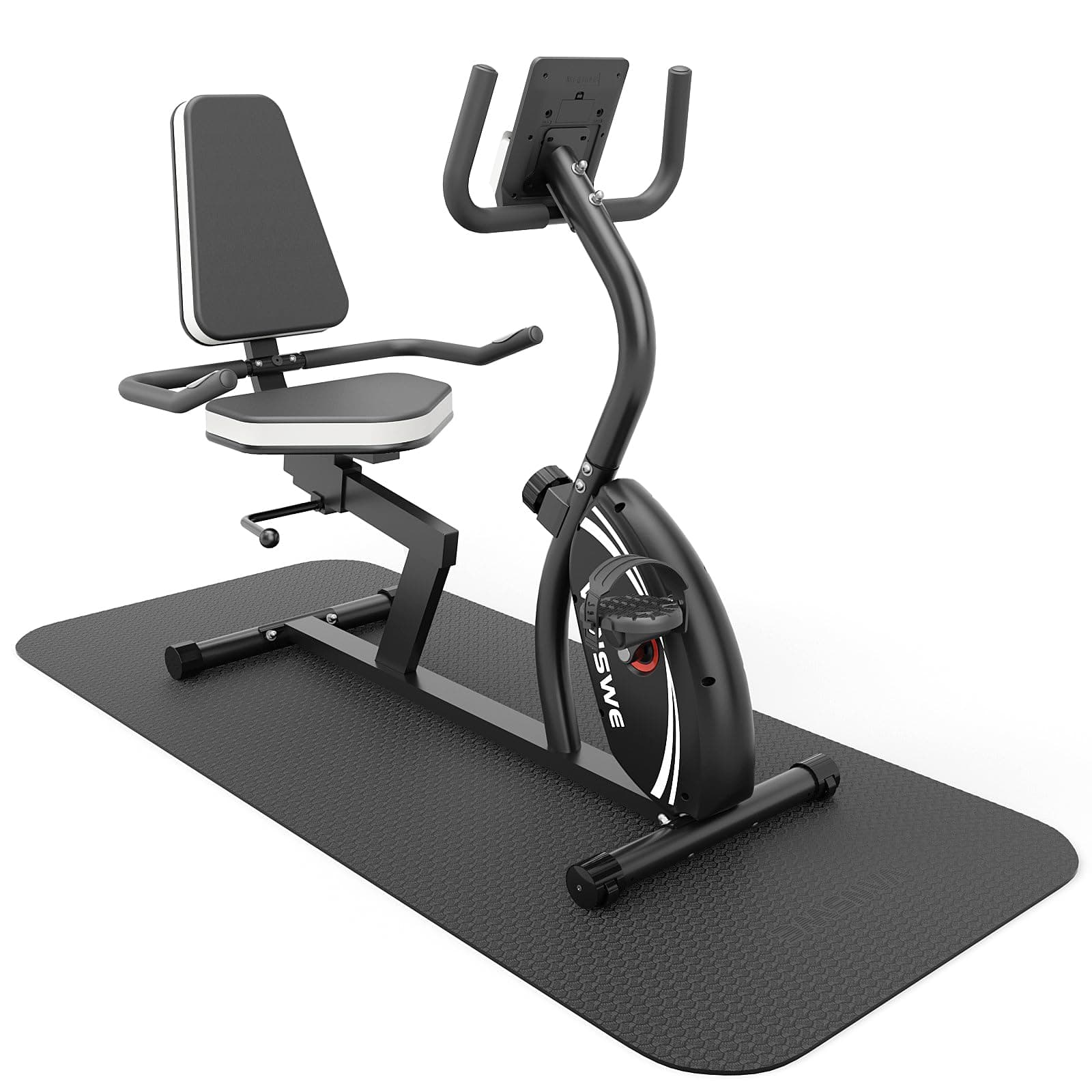 VansweExercise Equipment Mat and Floor Protector for Treadmills, Exercise Bikes Home Gym Equipment 72”(L) × 31.5”(W) × 6mm Thick, EM-122